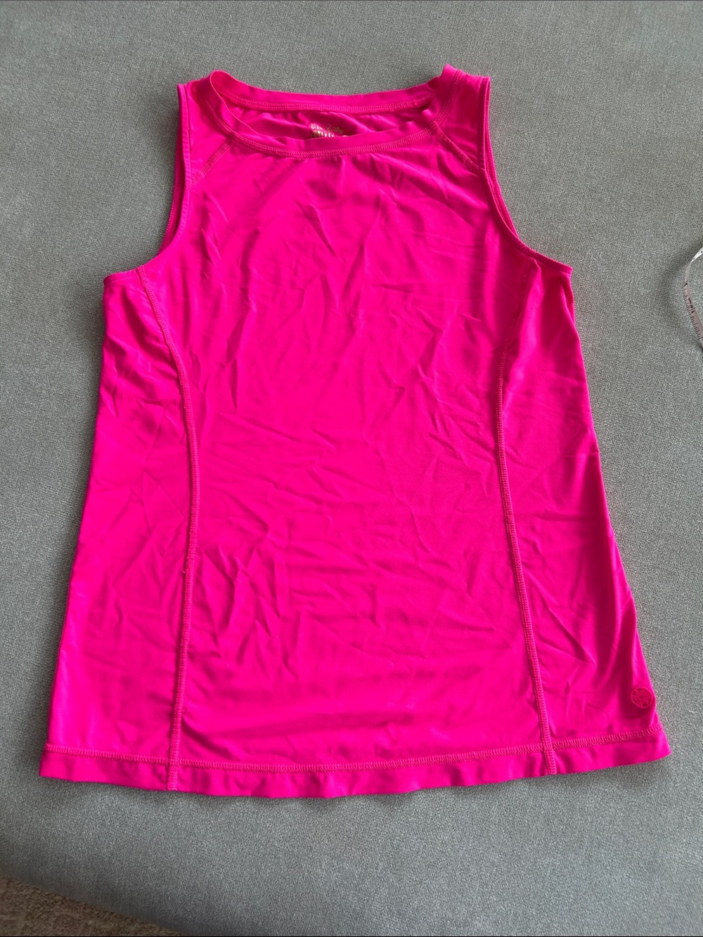 Lilly Pulitzer Luxletic Hot Pink Sleeveless Performance Tank Top Size Small